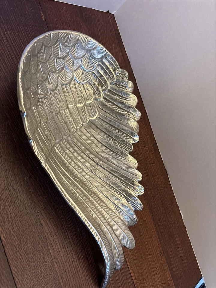 Angel Wing Nate Berkus Cuenco Grande para Mesa Deco Tono Plata 14" Foto 2 de 4