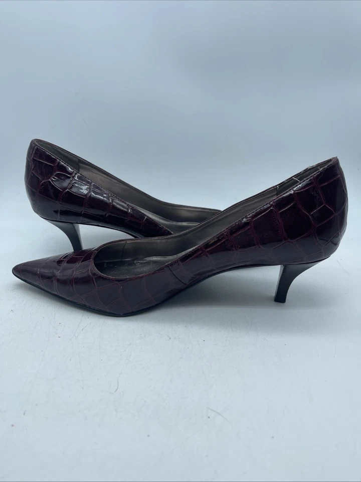 Bandolino Patent Berry искусственной кожи каблуки насосы заостренный носок размер 7,5 Вт Y2K - Изображение 3 из 4