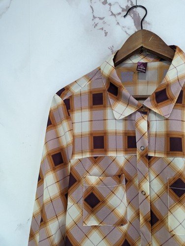 Prana Dress Women XL Flint Plaid Maxi Shirt Long Button Cover Up Sheer Umber $99 - Picture 2 of 17