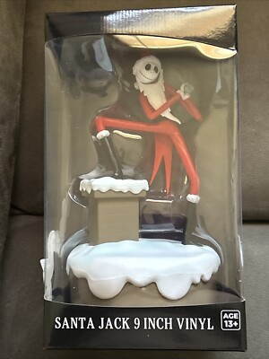 Santa Jack 9 inch Vinyl Figure The nighmare before cristmas New In Hand!    