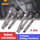 <!--F#f_0-->2 Set 3-Point Safety Strap Seatbelt Grey For Toyota Seat Belt Front And Rear AU<!--F/-->