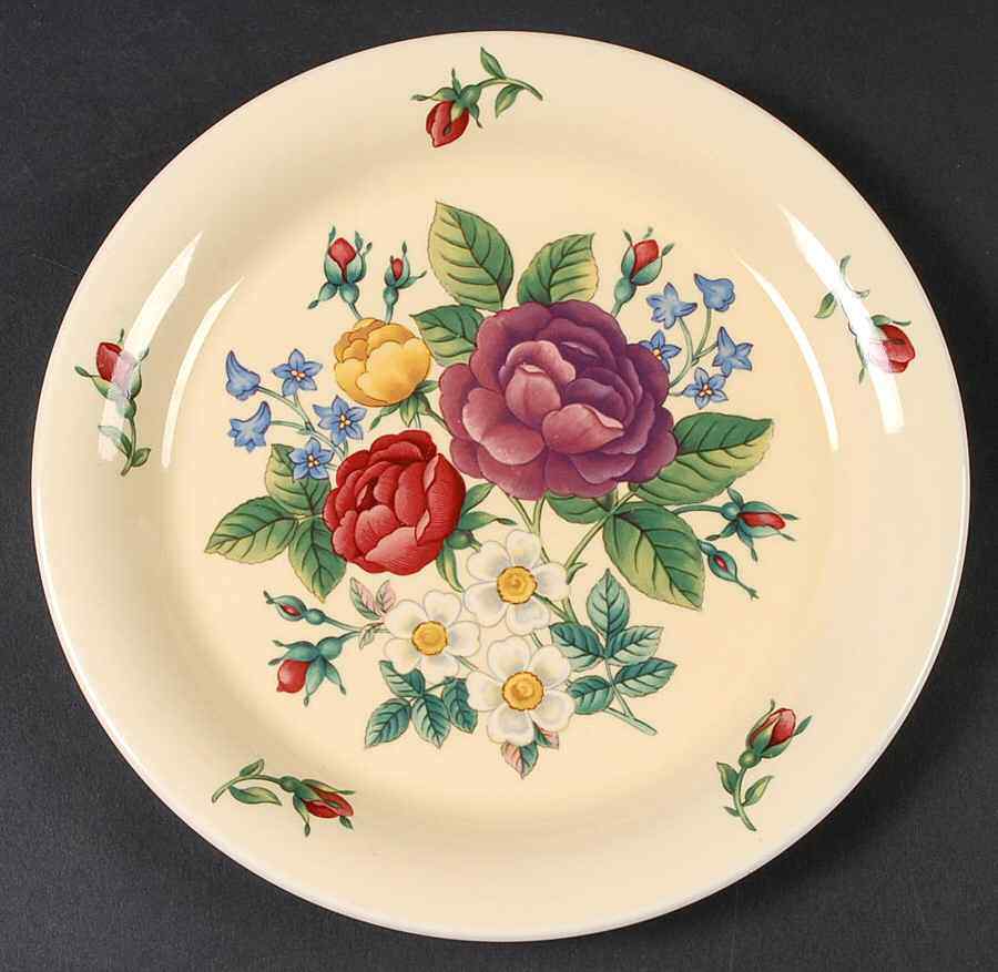 Nikko Rose Garden Salad Dessert Plate 1722579