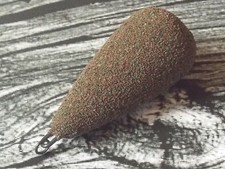 10 x 3.5oz HELI CHOD CAMO BROWN  TEXTURE COATED CARP/BARBEL LEAD WEIGHTS
