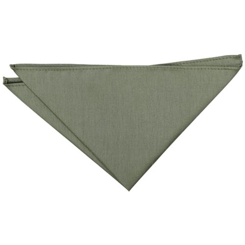 Salbeigrün Uni Shantung Herren Hochzeit schmale Krawatte und Einstecktuch Set von DQT - Bild 3 von 3