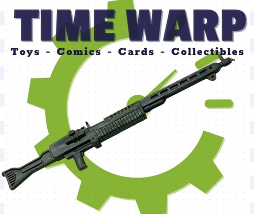 1983 GI Joe Accessory Pack #1 Rock n Roll V1 Machine Gun Off Gray Version