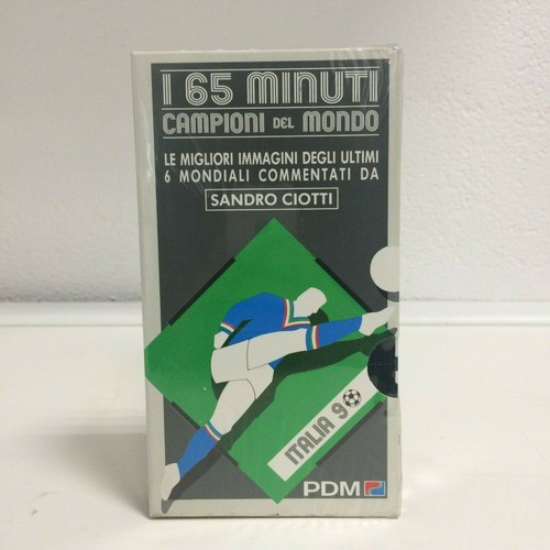 CAMPIONI DEL MONDO VIDEOCASSETTA MONDIALI CALCIO ITALIA 90 SANDRO CIOTTI VHS - Foto 1 di 5