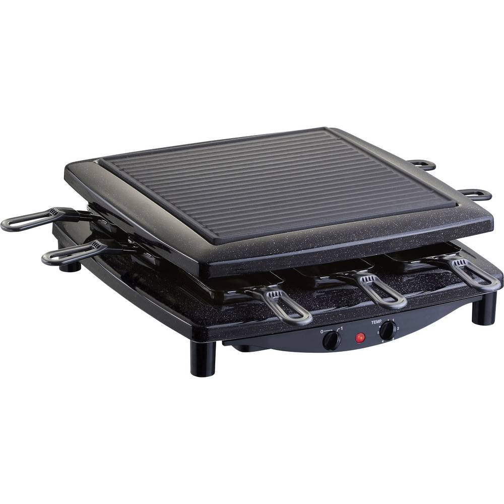 Steba RC 2.1 Raclette 8 vaschette, Funzione grill, con cavo Nero