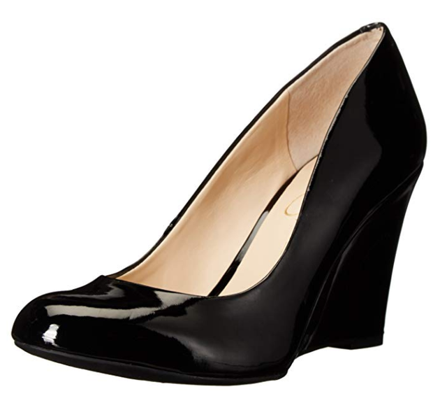 jessica simpson black wedges