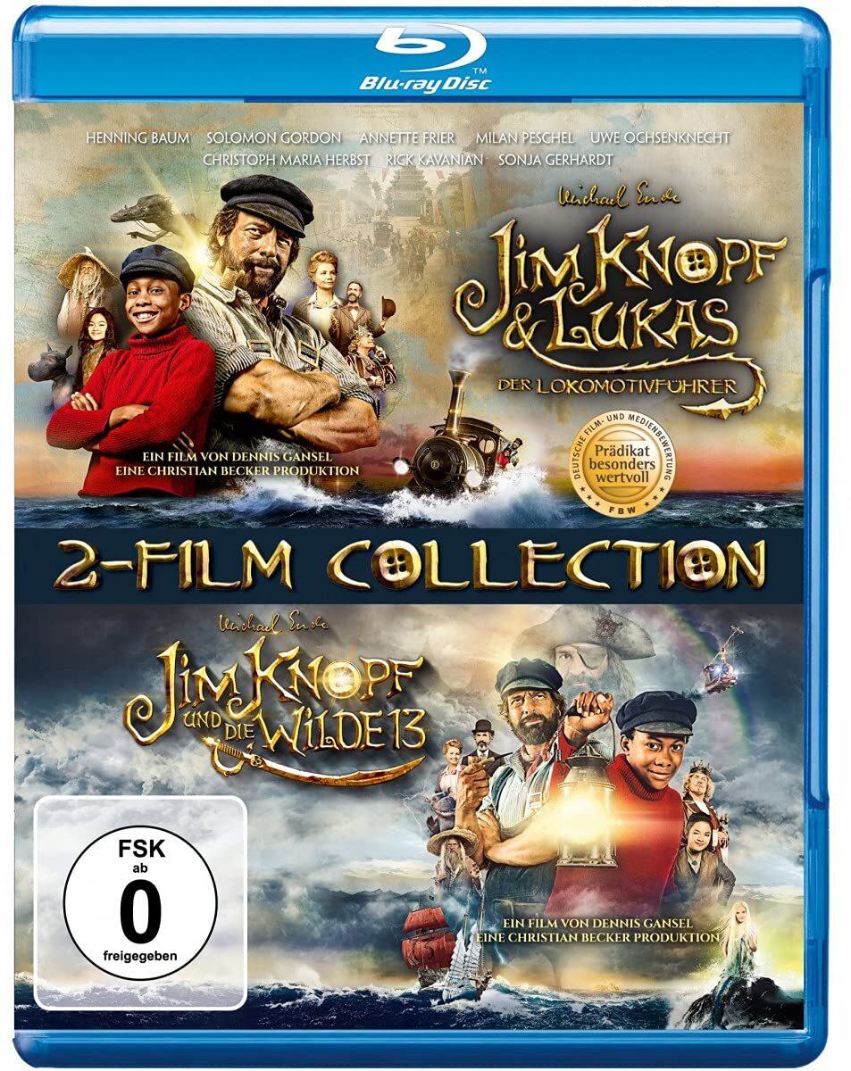 Jim Knopf & Lukas der Lokomotivführer + Jim Knopf und die Wilde 13 (Blu-ray) Uwe