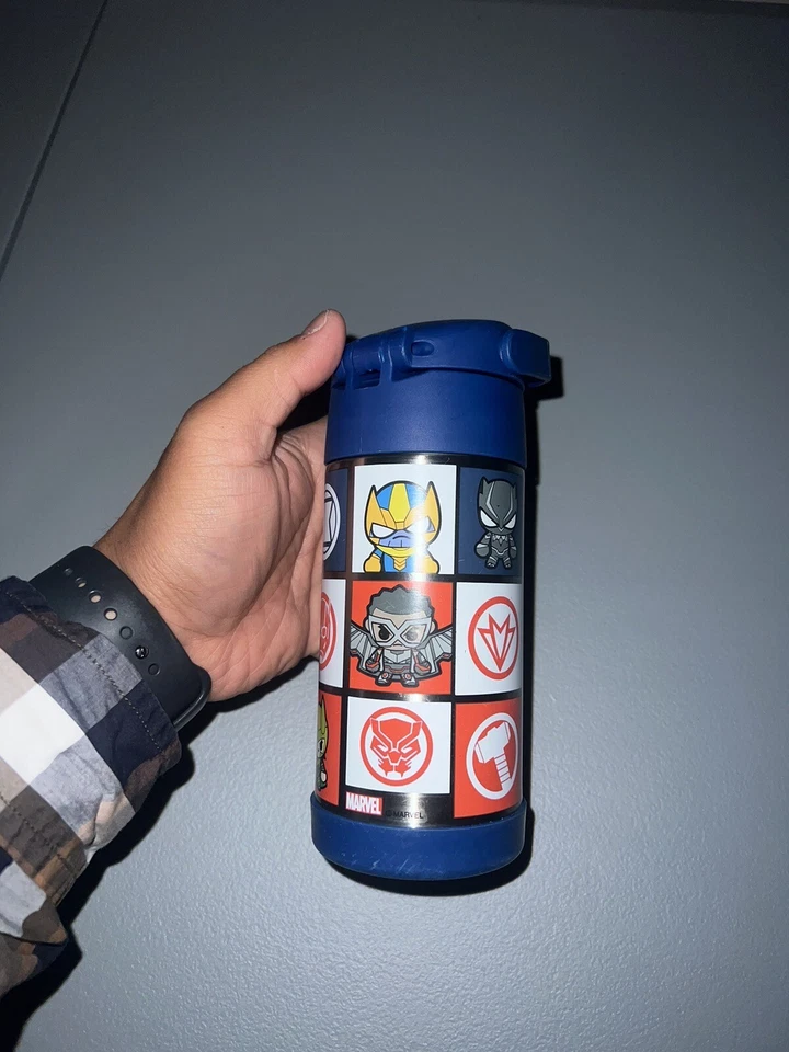 Termo Avengers ChaFor Kids 12 oz Funtainer botella de acero inoxidable con mango Foto 4 de 4