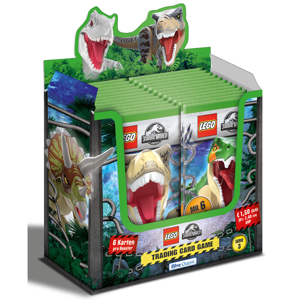 Blue Ocean LEGO Jurassic World Series Trading Cards Display (72  Boosters)