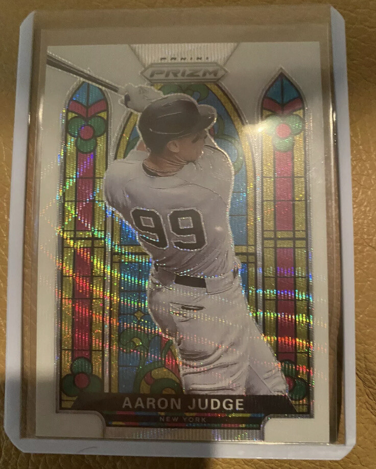 2021 Panini Prizm - Stained Glass Aaron Judge #SG-5 White Wave