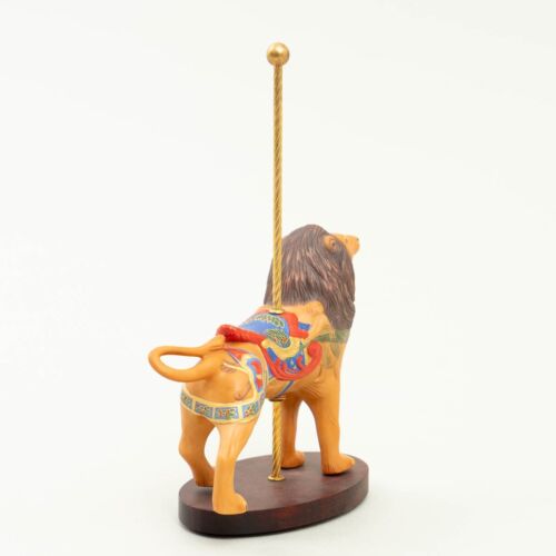 Franklin Mint "Treasury of Carousel Art Animals" Carousel Male Lion with Mane - Picture 3 of 7