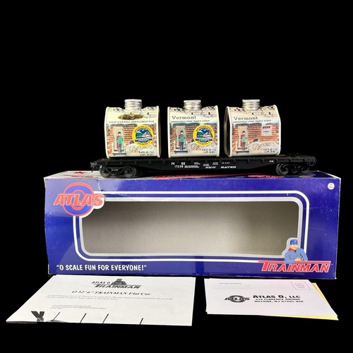 Atlas 0 Trainman Flachwagen mit Rohrladung 933-1 New Haven #17208 | Zustand: New