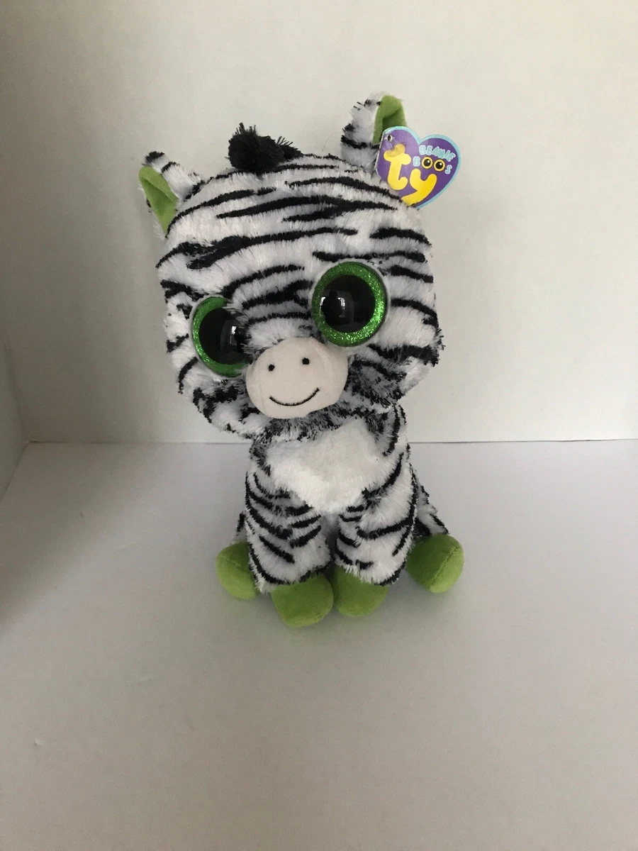 Ty Beanie Boo ~ ZIG-ZAG ~ the ZEBRA ~ 9 Medium ~ 2011 RARE & RETIRED HTF