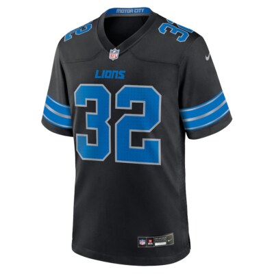 Detroit Lions Brian Branch #32 Nike Black 2nd Alternate 2025 NFL