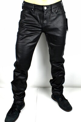 True Religion Men's Geno Coated Relaxed Slim Jeans 104826