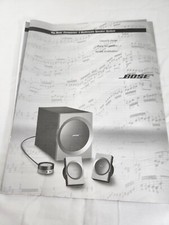 Bose Companion 3 Multimedia Speaker System Owners Guide - Guide Only JD1020