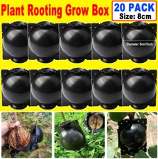 10/20Pcs 8CM Plant Root Craft Boxes High Pressure Propagation Layering Pod Balls