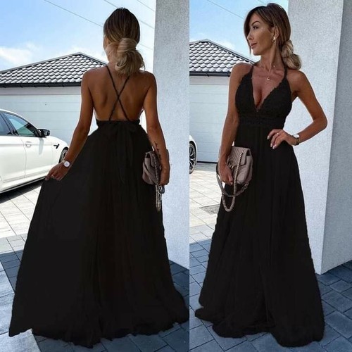 Vestiti donna eleganti cerimonia abito lungo stile impero | eBay
