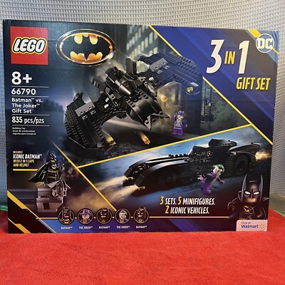 🔥LEGO DC HEROES 66790 BATMAN JOKER GIFT SET 3 IN 1 WALMART