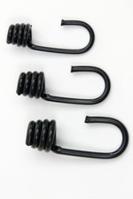 PLASTIC COATED METAL SPIRAL BUNGEE ROPE/SHOCK CORD HOOKS FOR 8MM BUNGEE CORD