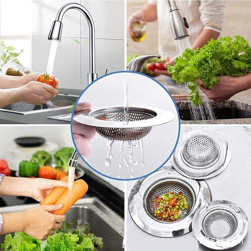 Abflusssieb Haarsieb Ablaufsieb für Badewanne Dusche Waschbecken Küchenspüle - Bild 9 von 21