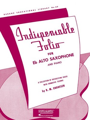 Indispensable Folio for Eb Alto Saxophone Piano Contest Sheet Music Rubank Book