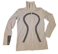 Lululemon Women's White Blue Define Jacket Athletic Running Yoga Sz 12
