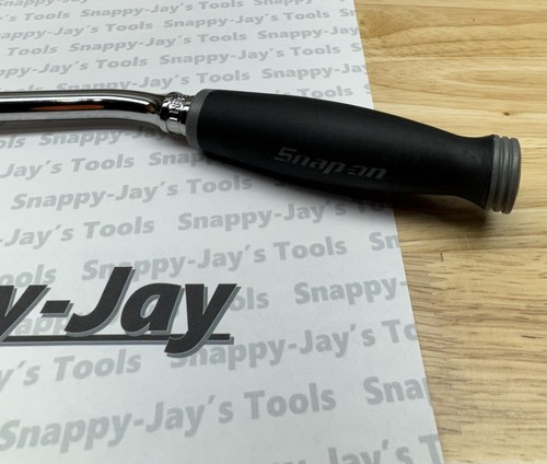Snap-on Tools NEW DARK TITANIUM 3/8" Drive Soft Grip Bent Flex Ratchet FHBF80A - Picture 2 of 8