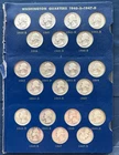 90 % SILVER WASHINGTON QUARTERS 1940-S -1950-D (21) 90% silver quarters.