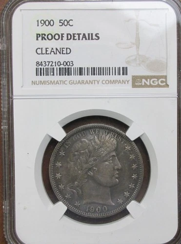 1900 Barber Half Dollar PROOF DETAILS NGC
