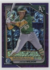 2024 Bowman Chrome Prospects Purple Shimmer Refractor 169/250 Jacob Wilson 1i6e