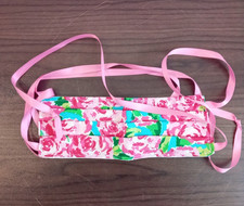 Lilly Pulitzer Print Face Mask w/Ribbon Ties