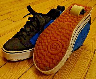 Schuhe Rollenschuhe Kinder  - Heelys Schuhe mit Rollen - blau-schwarz - Größe 33