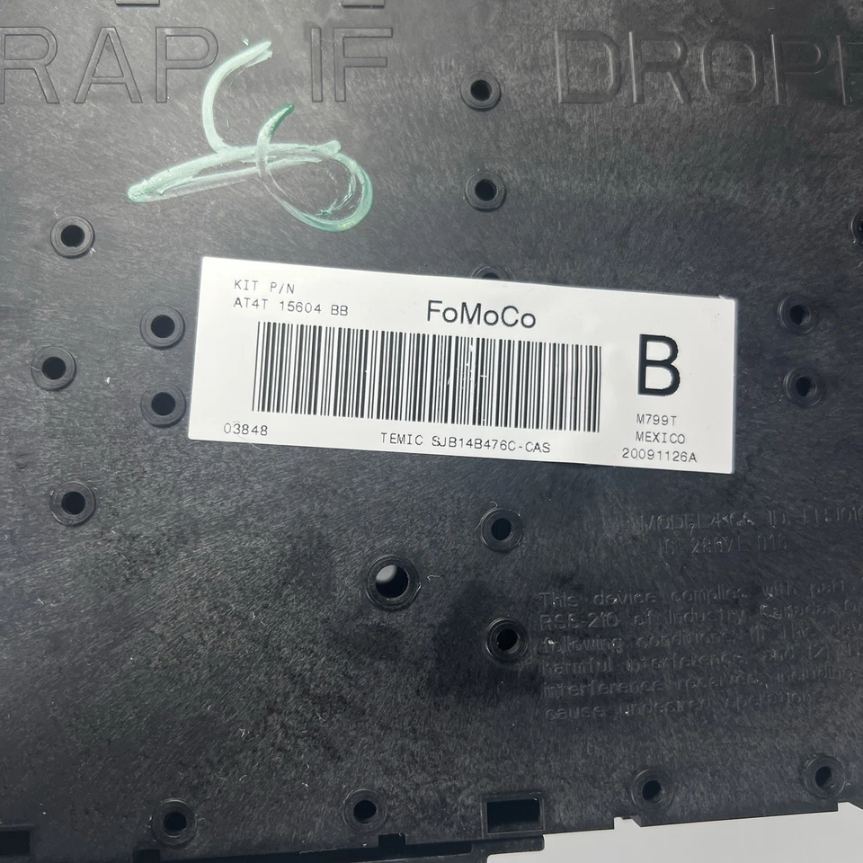 Módulo de control de carrocería Ford Edge Lincoln MKX 2008-2010 BCM caja de fusibles AT4T15604BB OEM Foto 3 de 4
