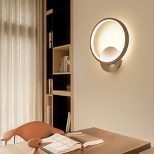  LED Modern Wall Light Lampada da Comodino Semplice Rotonda Luci Notturne da Interno per