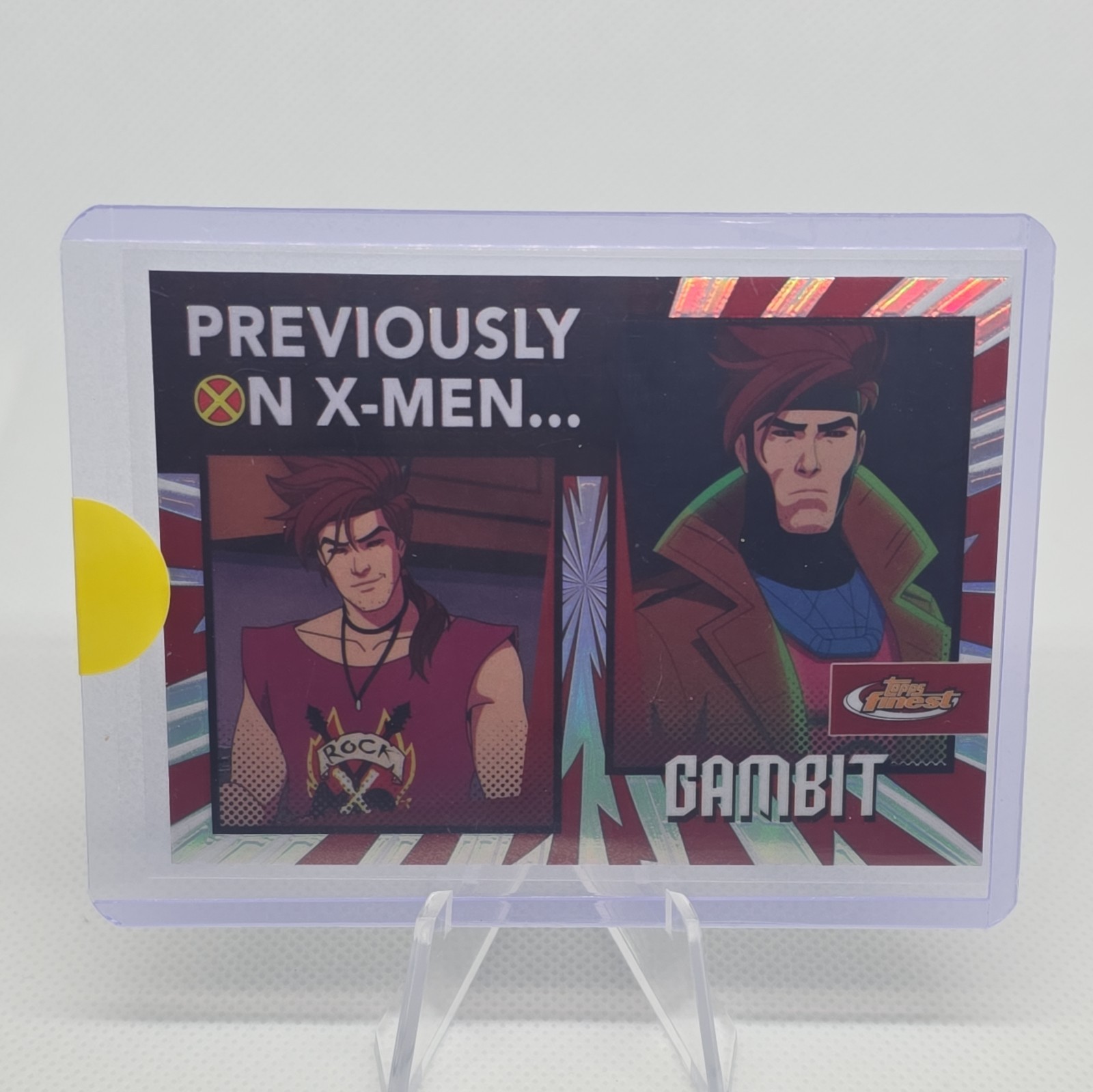 2025 Topps Finest X-Men '97 Previously On X-Men Gambit #PO-25