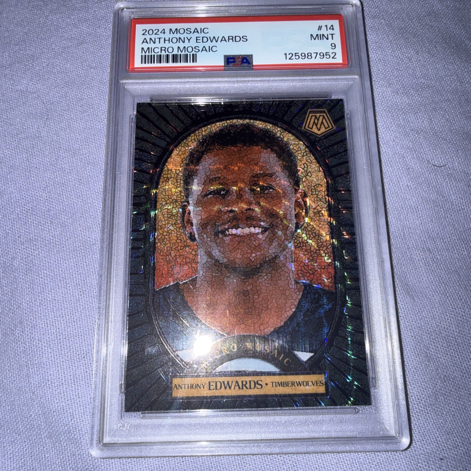 2024-25 Panini Mosaic - Micro Mosaic Anthony Edwards #14