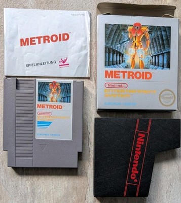 Sammlerzustand ! Metroid Small Box Nintendo NES Spiel Entertainment System 
