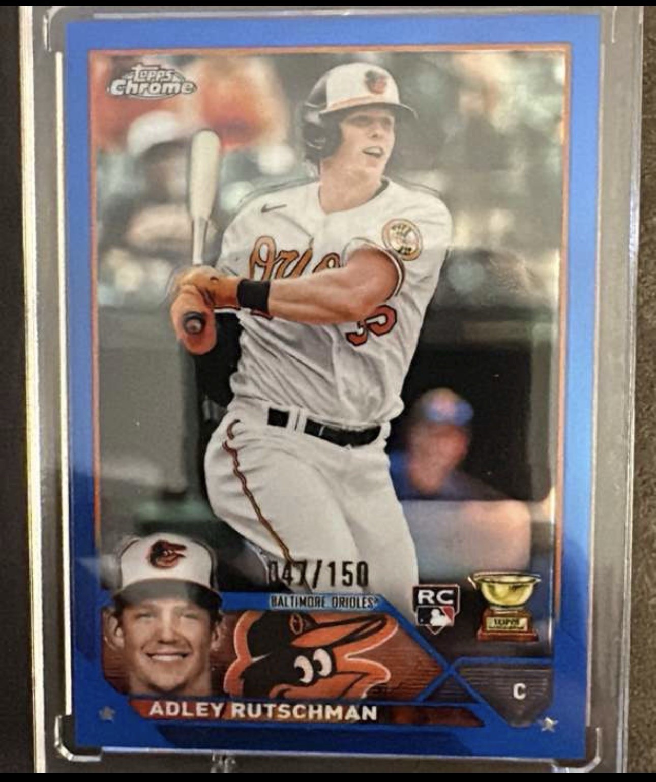 2023 Topps Chrome - Adley Rutschman #1 Blue Refractor /150 (RC)