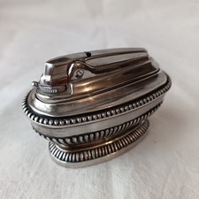 BRIQUET DE TABLE VINTAGE RONSON EN METAL ARGENTE