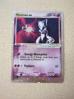 2003 POKEMON EX RUBY & SAPPHIRE #101 MEWTWO EX-HOLO 