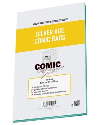 Comic Concept CC Comic Bags Silver Age Size (100 St.)