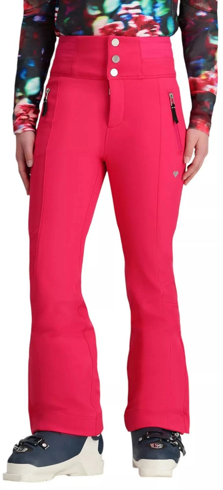 NWT High Waisted Obermeyer Girl's Jolie Softshell Snow Pants Vibrant Pink-L
Opens in a new window or
