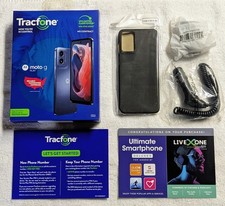 Moto G Play 2024 6.5" 64GB  1 Year Tracfone service 1500 Min/Text  1.5 GB Data