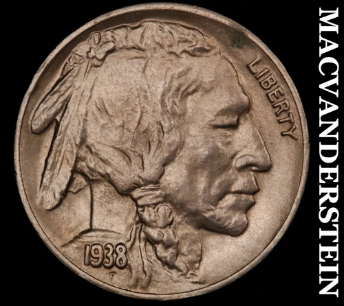 1938-D Buffalo Nickel- Brilliant Uncirculated Luster No Reserve #J3677