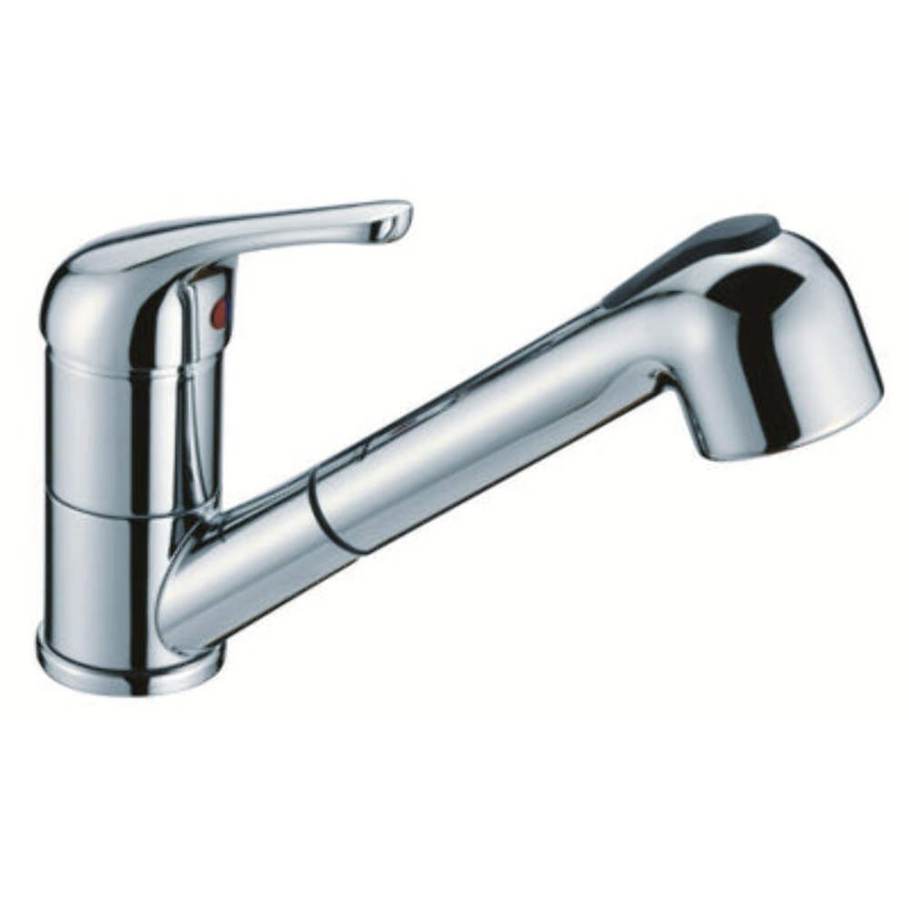 Dimatec Chrome extractable shower set with push fit Fittings
