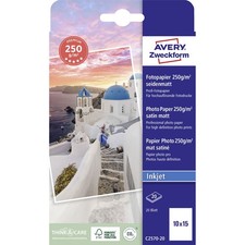 Image of Avery-Zweckform C2570-20 Photo paper 10 x 15 cm 250 g/m² 20 sheet Semi-gloss