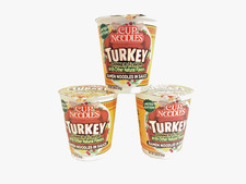 Nissin Cup Noodles Turkey Dinner Ramen In Sauce Limited Edition Exp6/26 Lot Of 3